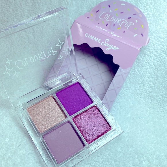 COLOURPOP GIMME SUGAR EYESHADOW QUAD PALETTE Boutique UNTOUCHED NWT ICE CREAM - Picture 3 of 7